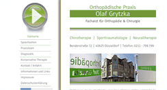 Desktop Screenshot of orthopaedie-gerresheim.de